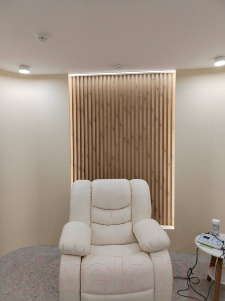 Изображение товара Рейка интерьерная Andlen Decor Г-190 МДФ Артисан (2800x28x40мм)