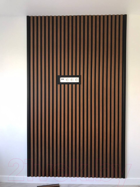 Изображение товара Реечная панель Andlen Decor ПН-37 МДФ Мокка (2800x123x19мм)