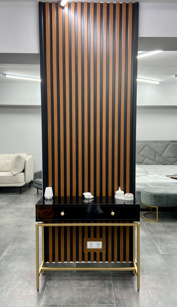 Изображение товара Реечная панель Andlen Decor ПН-37 МДФ Мокка (2800x123x19мм)