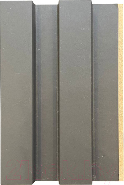 Изображение товара Реечная панель Andlen Decor ПН-37 МДФ Графит (2800x123x19мм)