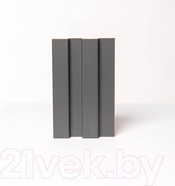 Изображение товара Реечная панель Andlen Decor ПН-37 МДФ Графит (2800x123x19мм)
