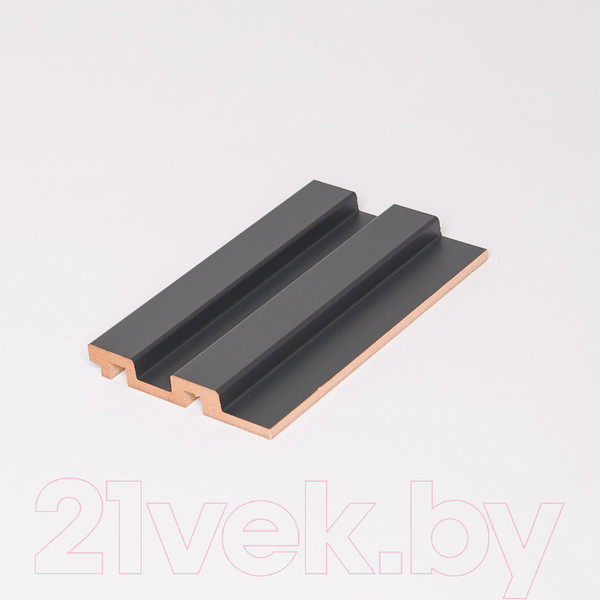 Изображение товара Реечная панель Andlen Decor ПН-37 МДФ Графит (2800x123x19мм)