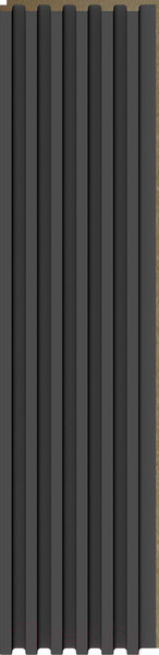 Изображение товара Реечная панель Andlen Decor ПН-38 МДФ Графит (2800x123x12мм)