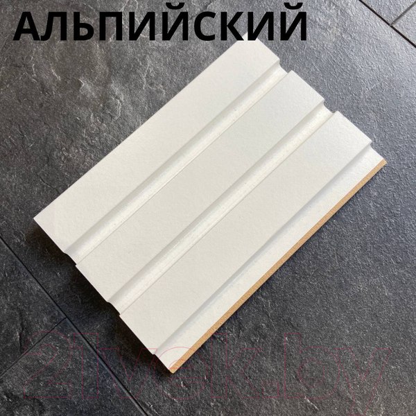 Изображение товара Реечная панель Andlen Decor ПН-43 МДФ Белабел (2800x123x12мм)