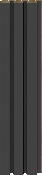 Изображение товара Реечная панель Andlen Decor ПН-43 МДФ Графит (2800x123x12мм)
