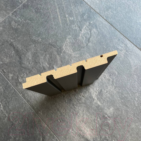 Изображение товара Реечная панель Andlen Decor ПН-43 МДФ Графит (2800x123x12мм)