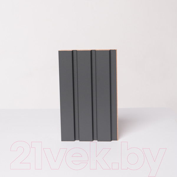 Изображение товара Реечная панель Andlen Decor ПН-43 МДФ Графит (2800x123x12мм)