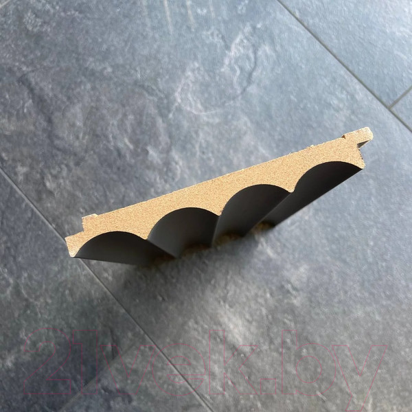 Изображение товара Реечная панель Andlen Decor ПН-39 МДФ Графит (2800x123x16мм)