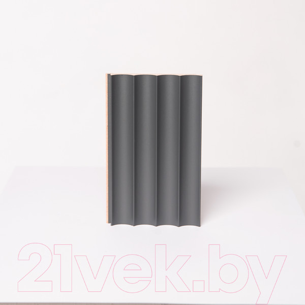 Изображение товара Реечная панель Andlen Decor ПН-39 МДФ Графит (2800x123x16мм)