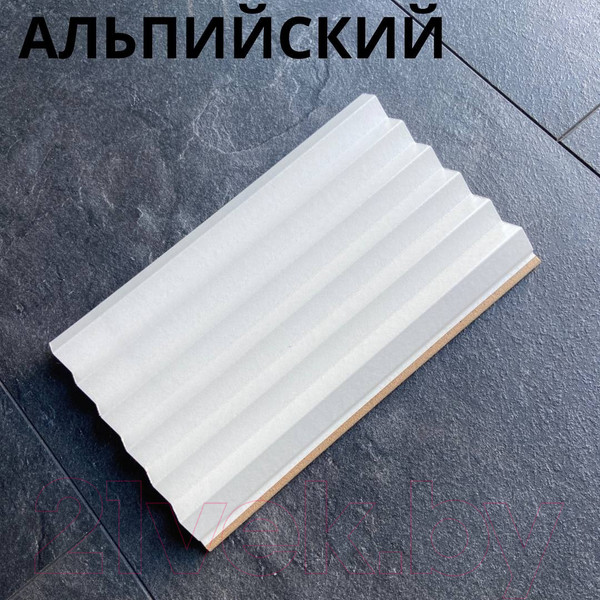 Изображение товара Реечная панель Andlen Decor ПН-40 МДФ Альпийский (2800x123x16мм)