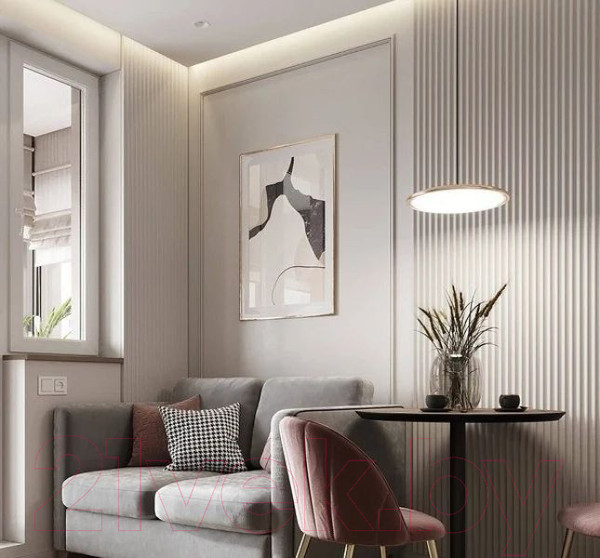 Изображение товара Реечная панель Andlen Decor ПН-40 МДФ Альпийский (2800x123x16мм)