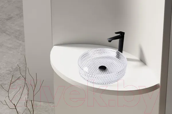 Изображение товара Умывальник Abber Glas AK2301 (прозрачный)
