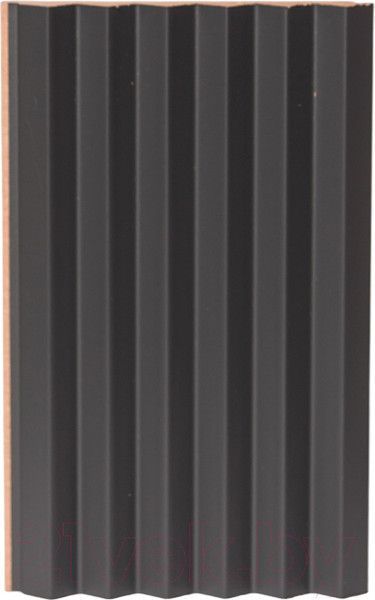 Изображение товара Реечная панель Andlen Decor ПН-40 МДФ Графит (2800x123x16мм)