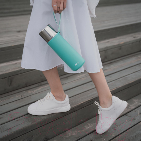 Изображение товара Термос для напитков Miku TH-CLS-1000T (1л, бирюзовый)