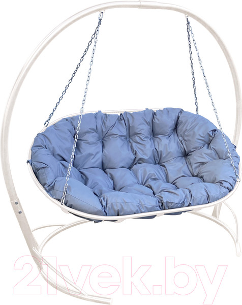 Изображение товара Диван подвесной M-Group Мамасан / 12120109 (белый/серая подушка)