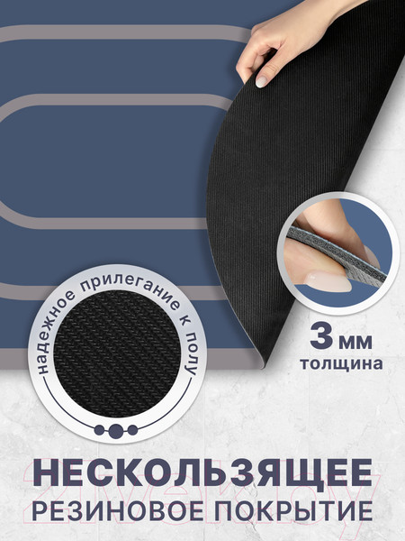 Изображение товара Коврик для ванной Array C108 (синий)