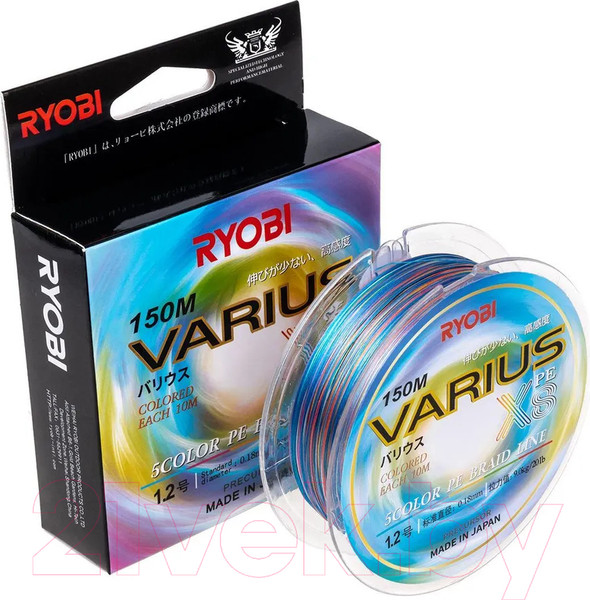 Изображение товара Леска плетеная Ryobi Varius PE8X-150MI 0.185мм (Multi Colour)