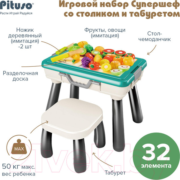 Изображение товара Развивающий игровой стол Pituso Супершеф / HW22106590