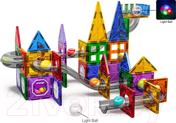 Изображение товара Конструктор магнитный Pituso С шариками / HW22106632 (101эл)