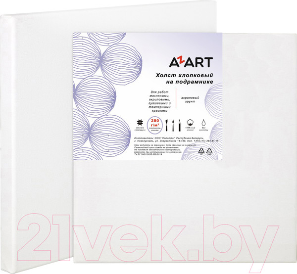 Изображение товара Холст для рисования Azart 40x40 / AZ424040 (хлопок)