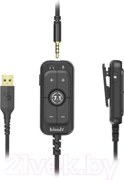 Изображение товара Наушники-гарнитура A4Tech Bloody M590i (синий/белый)