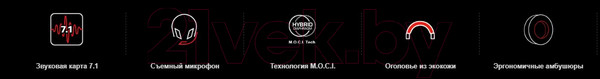 Изображение товара Наушники-гарнитура A4Tech Bloody M590i (синий/белый)