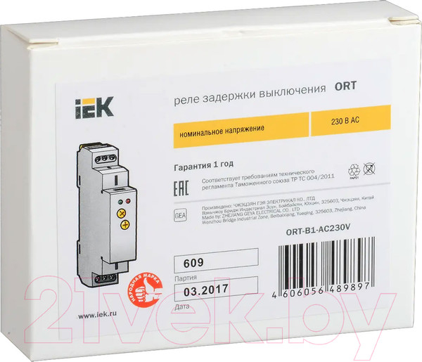 Изображение товара Реле времени IEK ORT-B1-AC230V