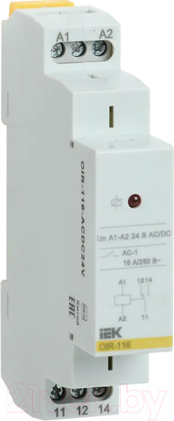 Изображение товара Реле промежуточное IEK OIR-116-ACDC24V