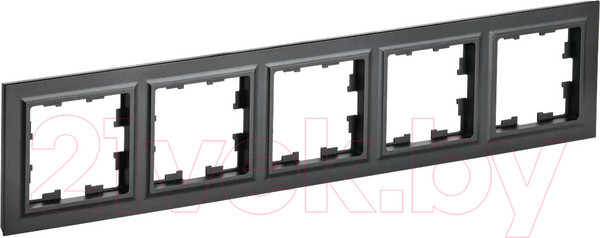 Изображение товара Рамка для выключателей и розеток IEK Brite BR-M52-K02 (черный)