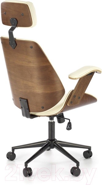 Изображение товара Кресло офисное Halmar Ignazio (ореховый/кремовый)