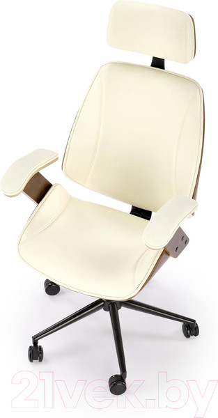 Изображение товара Кресло офисное Halmar Ignazio (ореховый/кремовый)
