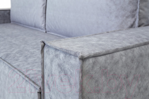 Изображение товара Диван KRONES Цезарь 4 Lux (велюр серый)