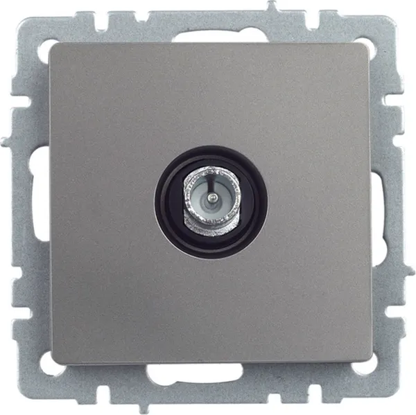 Изображение товара Розетка IEK Brite BR-A10-P-K46 (сталь)