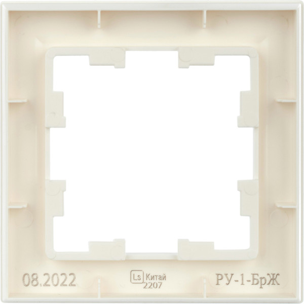 Изображение товара Рамка для выключателей и розеток IEK Brite BR-M12-K36 (жемчуг)