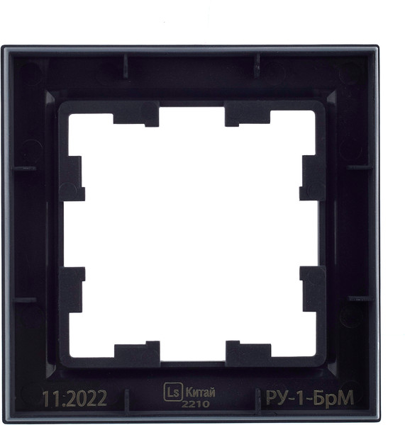 Изображение товара Рамка для выключателей и розеток IEK Brite BR-M12-K35 (маренго)