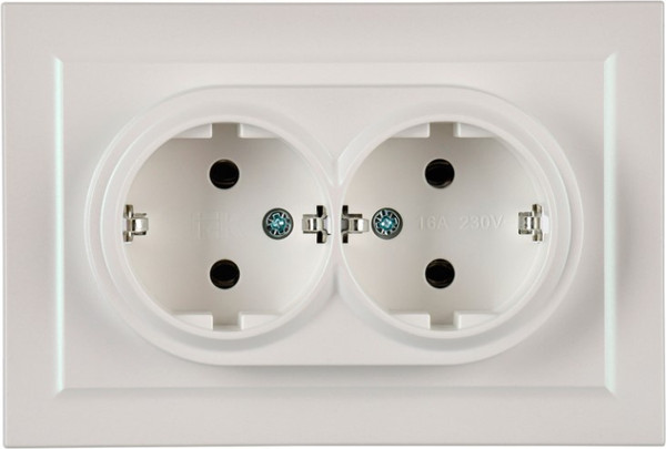 Изображение товара Розетка IEK Brite BR-R21-16-K36-F (жемчуг)