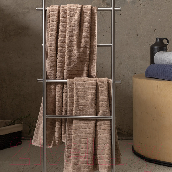 Изображение товара Полотенце Нордтекс Wave 50x90 (мокко)