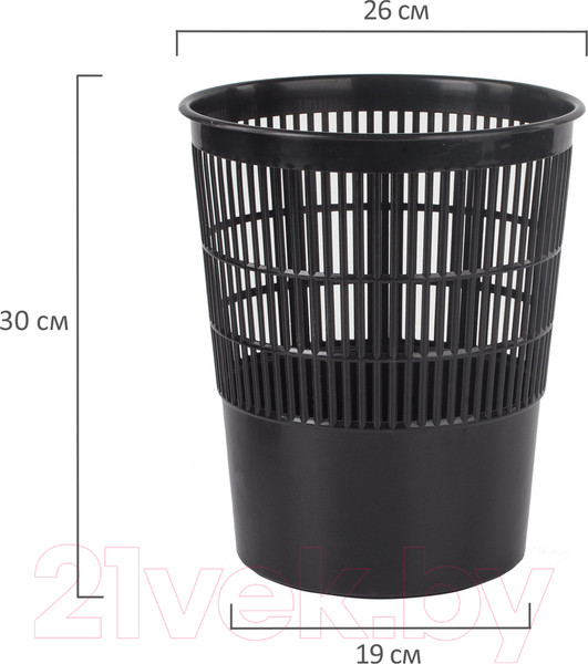 Изображение товара Корзина для бумаг Brauberg 237003 (черный)