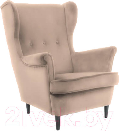 Изображение товара Кресло мягкое Signal Lord Velvet (Bluvel 28 бежевый/венге)