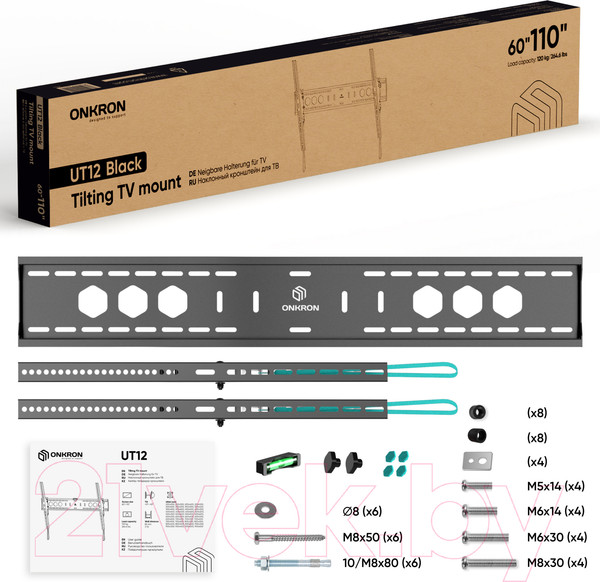 Изображение товара Кронштейн для телевизора Onkron UT12 (черный)