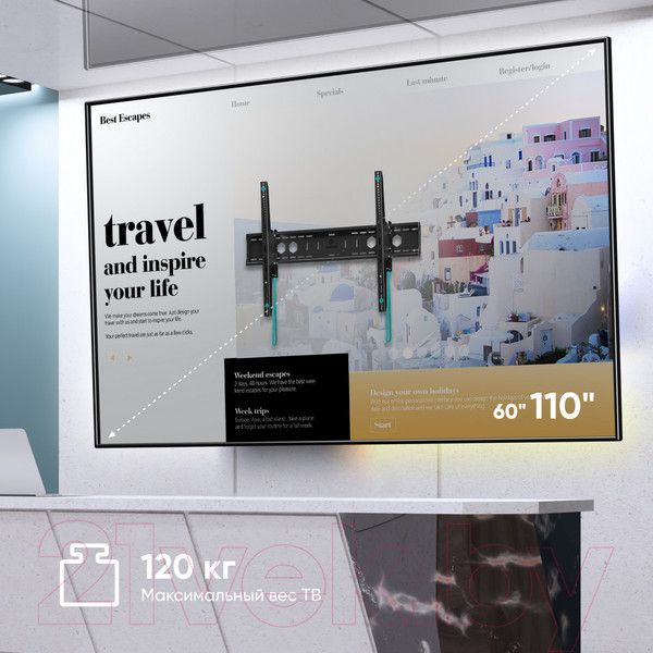 Изображение товара Кронштейн для телевизора Onkron UT12 (черный)