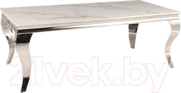 Изображение товара Журнальный столик Signal Prince A Ceramic 120/60 (белый Calacatta/хром)