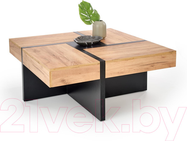 Изображение товара Журнальный столик Halmar Sevilla 100/47 (дуб крафт/черный)