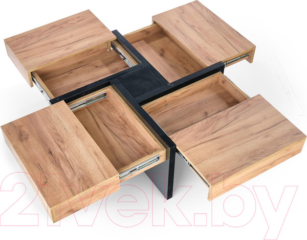 Изображение товара Журнальный столик Halmar Sevilla 100/47 (дуб крафт/черный)