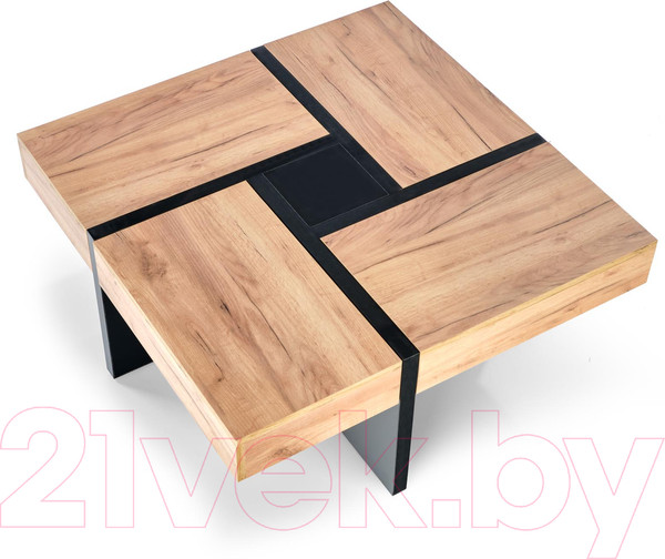 Изображение товара Журнальный столик Halmar Sevilla 100/47 (дуб крафт/черный)