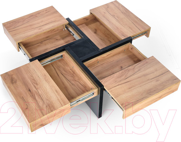 Изображение товара Журнальный столик Halmar Sevilla 100/47 (дуб крафт/черный)