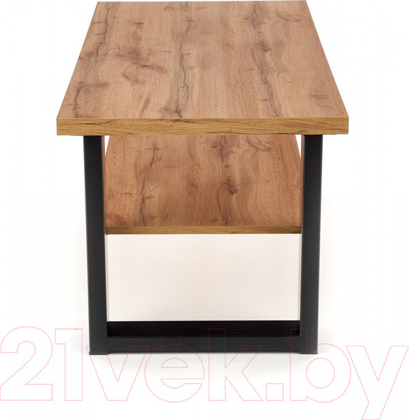 Изображение товара Журнальный столик Halmar Venom U 120/60/55 (дуб вотан/черный)