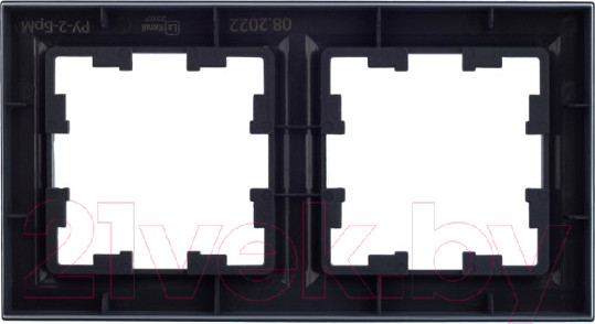 Изображение товара Рамка для выключателей и розеток IEK Brite BR-M22-K35 (маренго)