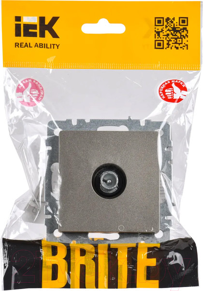 Изображение товара Розетка IEK Brite BR-A10-P-K37 (шампань)