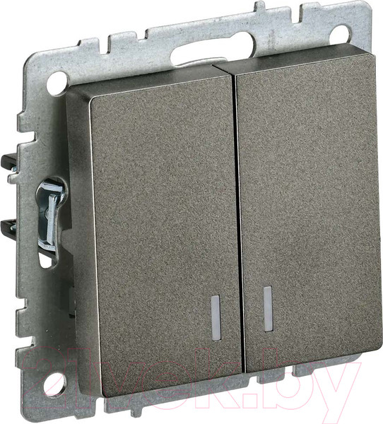 Изображение товара Выключатель IEK Brite BR-V20-1-10-K45 (темная бронза)